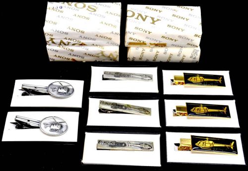 Sold out! Rare! Novelty goods Abution tie pin set (E) 12 pieces Airplane Aircraft Collector's item SJO