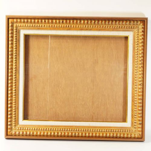 Vintage art frame Frame with glass F8 Vertical and horizontal combined use External shape (width 61 cm, height 53 cm) Window size (width 44.5 cm, height 37 cm) Painting, oil painting, watercolor, lithograph KKM